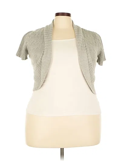 Pre-owned Faded Glory Cardigan Sweater In Gray