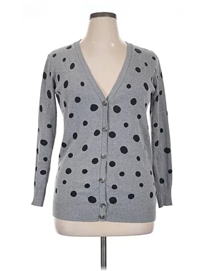 Pre-owned Faded Glory Cardigan Sweater In Gray