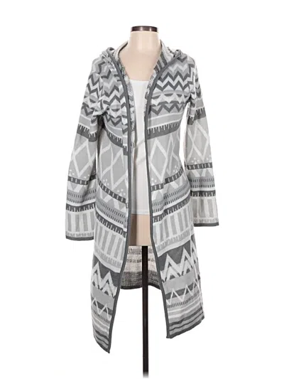 Pre-owned Faded Glory Cardigan Sweater In Gray