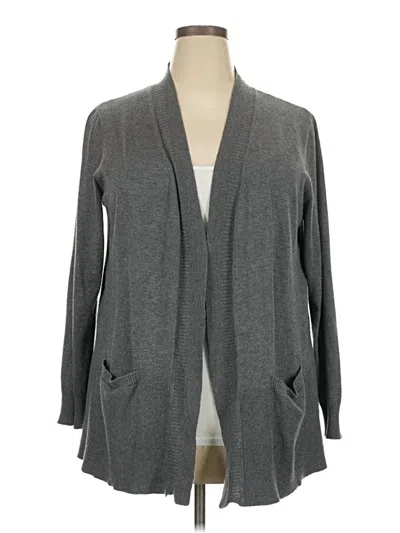 Pre-owned Faded Glory Cardigan Sweater In Gray