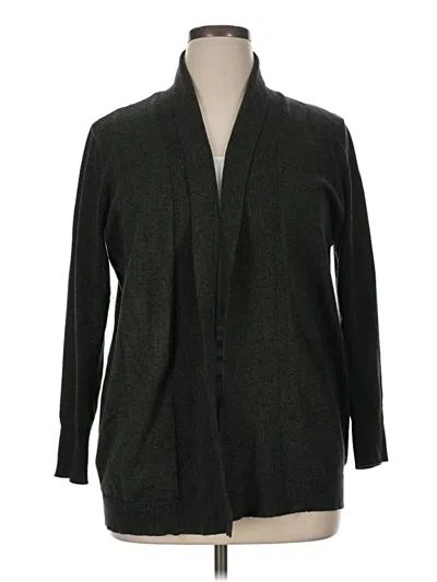 Pre-owned Faded Glory Cardigan Sweater In Gray