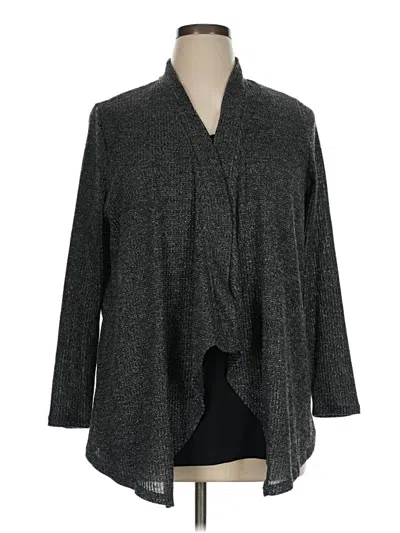 Pre-owned Faded Glory Cardigan Sweater In Gray