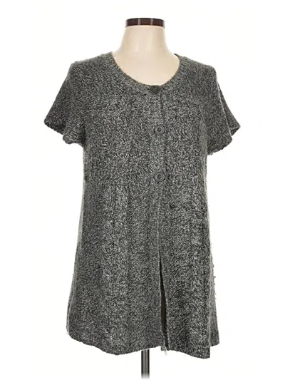 Pre-owned Faded Glory Cardigan Sweater In Gray