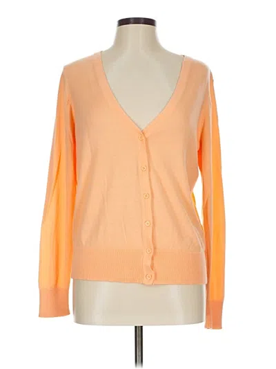 Pre-owned Faded Glory Cardigan Sweater In Orange