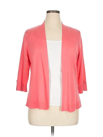 Pre-owned Faded Glory Cardigan Sweater In Pink