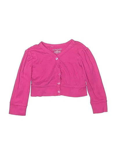 Pre-owned Faded Glory Kids' Cardigan Sweater In Pink