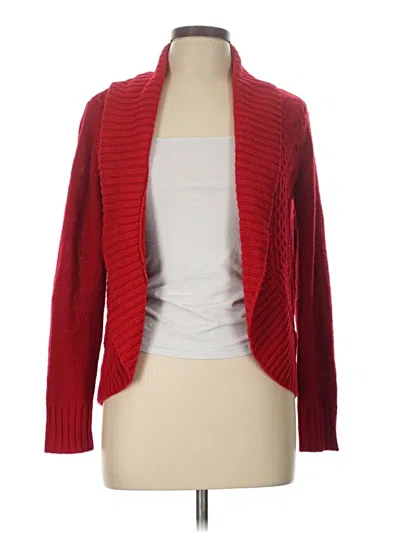 Pre-owned Faded Glory Cardigan Sweater In Red