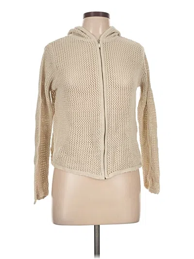 Pre-owned Faded Glory Cardigan Sweater In Tan