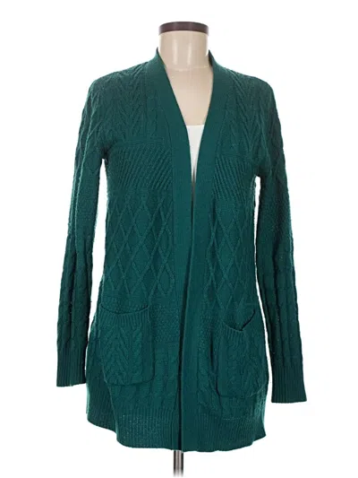 Pre-owned Faded Glory Cardigan Sweater In Teal