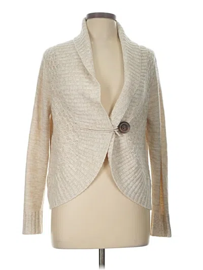 Pre-owned Faded Glory Cardigan Sweater In White