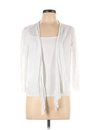 Pre-owned Faded Glory Cardigan Sweater In White