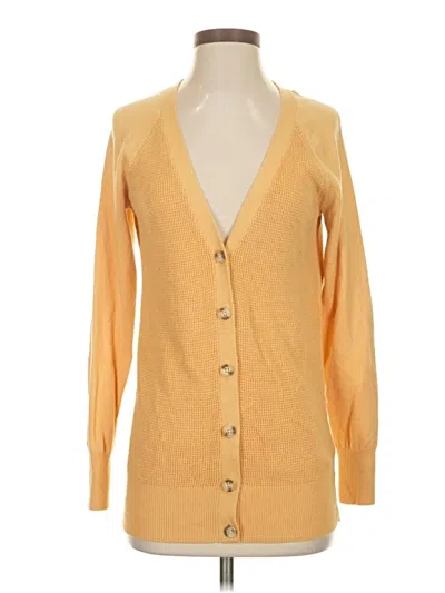 Pre-owned Faded Glory Cardigan Sweater In Yellow