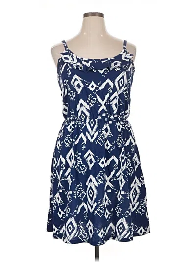 Pre-owned Faded Glory Casual Dress In Blue