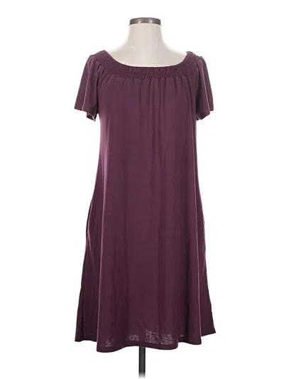 Pre-owned Faded Glory Casual Dress In Burgundy