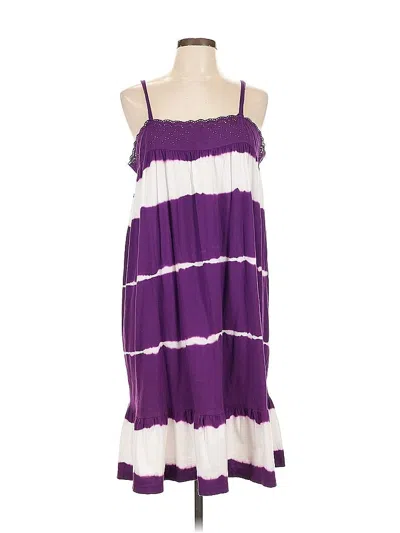Pre-owned Faded Glory Casual Dress In Purple