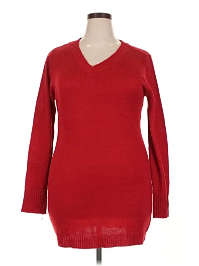 Pre-owned Faded Glory Casual Dress In Red