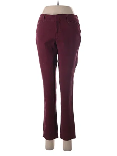 Pre-owned Faded Glory Casual Pants In Burgundy