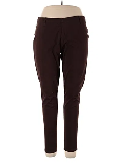 Pre-owned Faded Glory Casual Pants In Burgundy