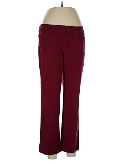 Pre-owned Faded Glory Casual Pants In Burgundy