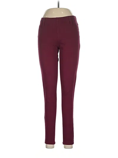 Pre-owned Faded Glory Casual Pants In Burgundy