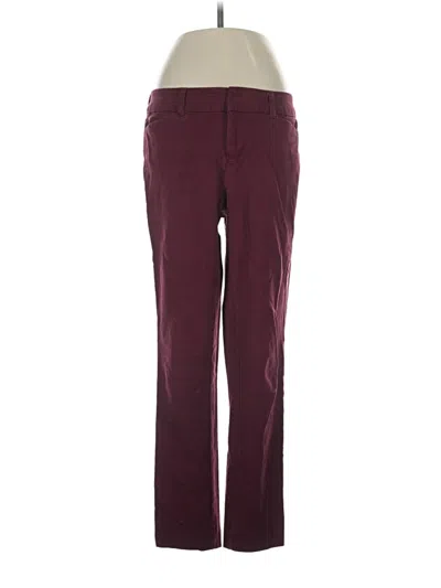 Pre-owned Faded Glory Casual Pants In Burgundy