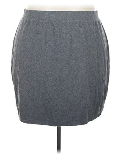 Pre-owned Faded Glory Casual Skirt In Gray