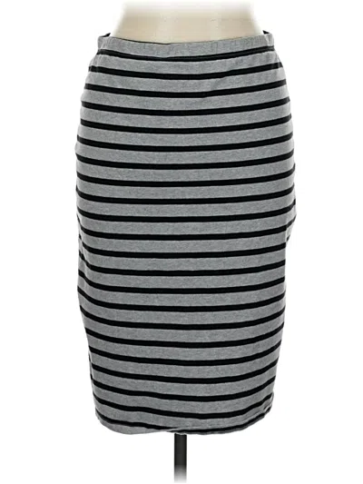 Pre-owned Faded Glory Casual Skirt In Gray