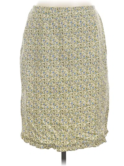 Pre-owned Faded Glory Casual Skirt In Yellow