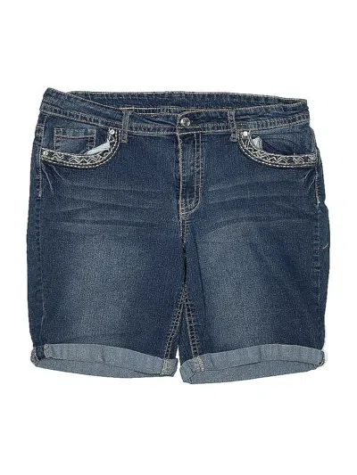 Pre-owned Faded Glory Denim Shorts In Blue