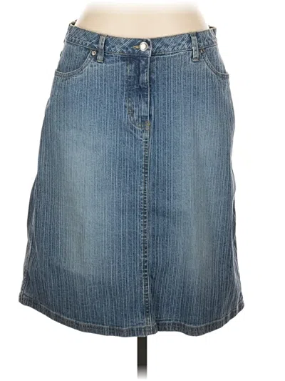 Pre-owned Faded Glory Denim Skirt In Blue