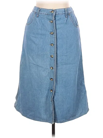 Pre-owned Faded Glory Denim Skirt In Blue