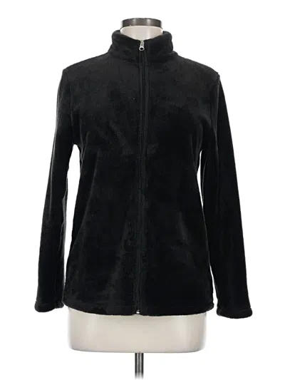 Pre-owned Faded Glory Fleece Jacket In Black