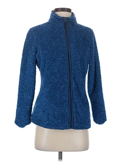 Pre-owned Faded Glory Fleece Jacket In Blue
