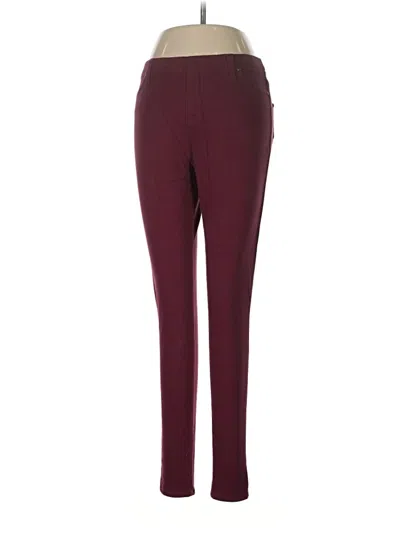 Pre-owned Faded Glory Jeggings In Burgundy