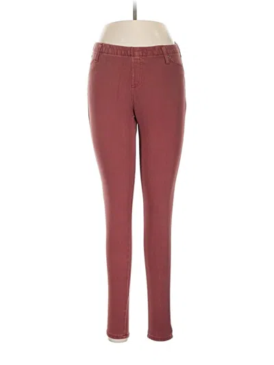 Pre-owned Faded Glory Jeggings In Burgundy