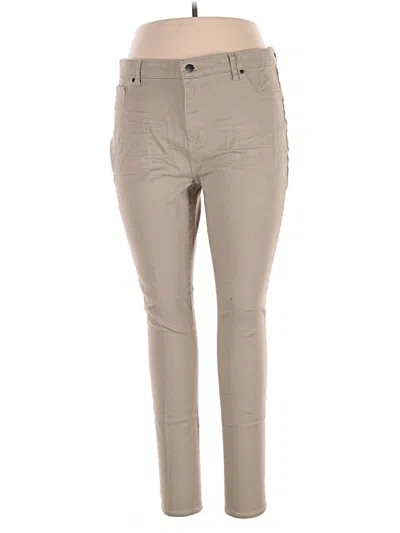 Pre-owned Faded Glory Jeggings In Tan