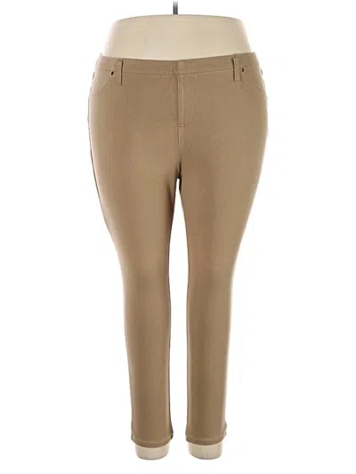 Pre-owned Faded Glory Jeggings In Tan