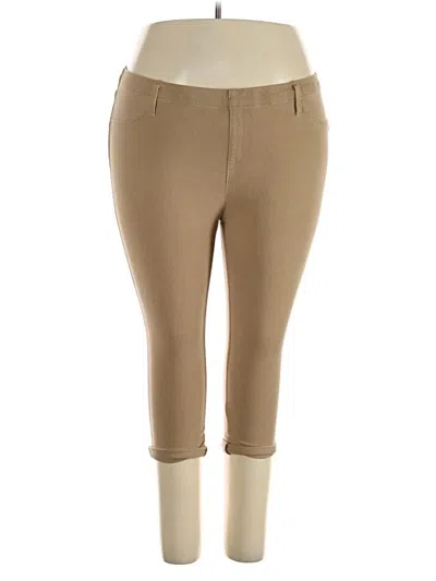 Pre-owned Faded Glory Khaki Pant In Brown