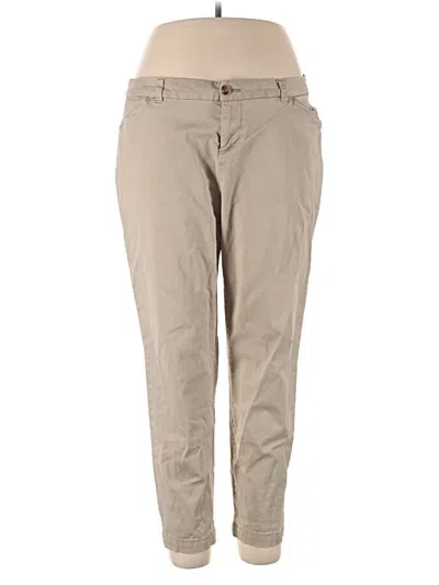 Pre-owned Faded Glory Khaki Pant In Brown