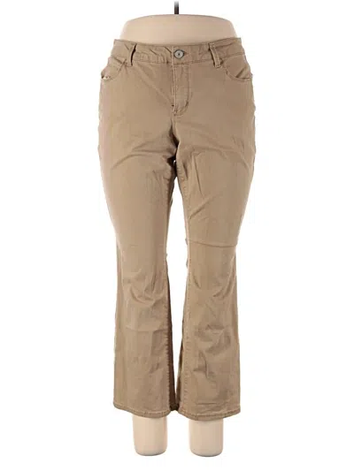 Pre-owned Faded Glory Khaki Pant In Brown