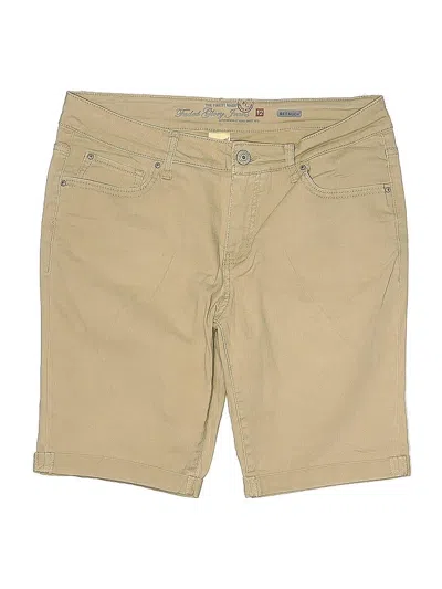 Pre-owned Faded Glory Khaki Shorts In Brown