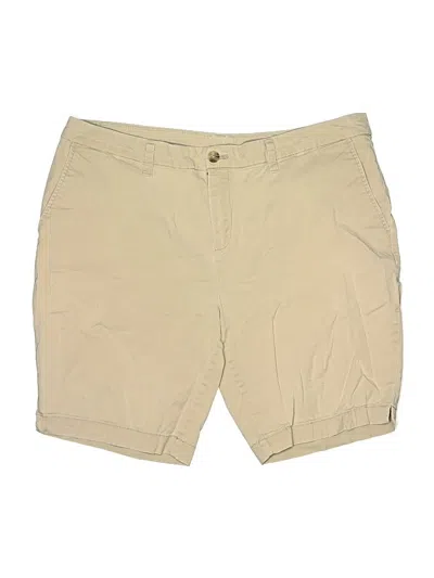 Pre-owned Faded Glory Khaki Shorts In Brown