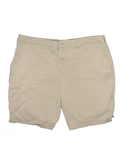 Pre-owned Faded Glory Khaki Shorts In Brown