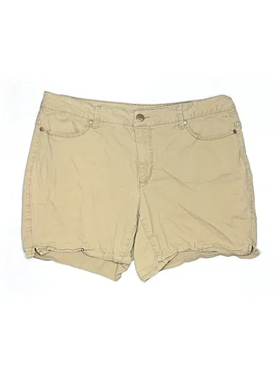 Pre-owned Faded Glory Khaki Shorts In Brown