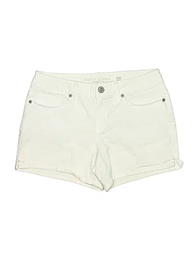 Pre-owned Faded Glory Khaki Shorts In Ivory