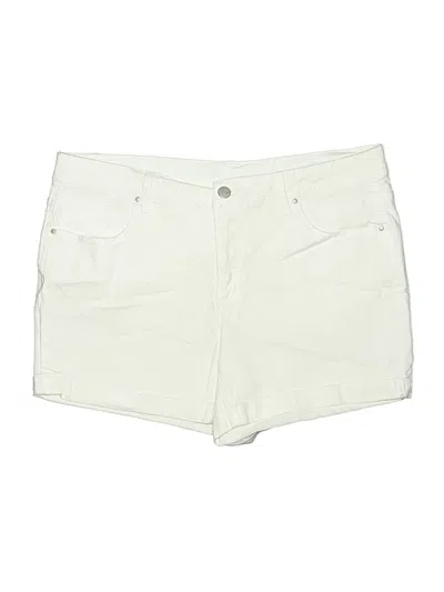 Pre-owned Faded Glory Khaki Shorts In Ivory
