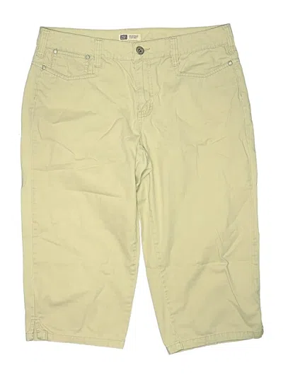 Pre-owned Faded Glory Khaki Shorts In Tan