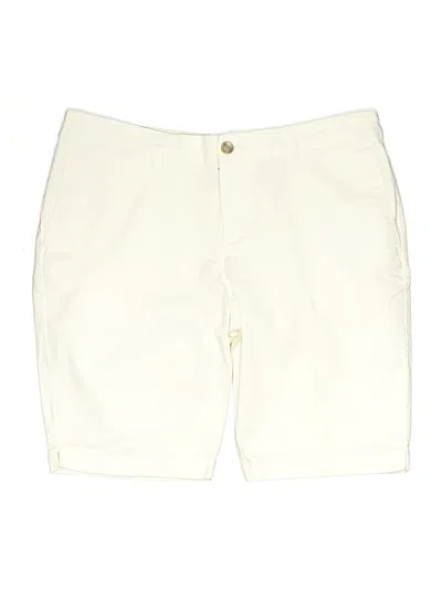 Pre-owned Faded Glory Khaki Shorts In White