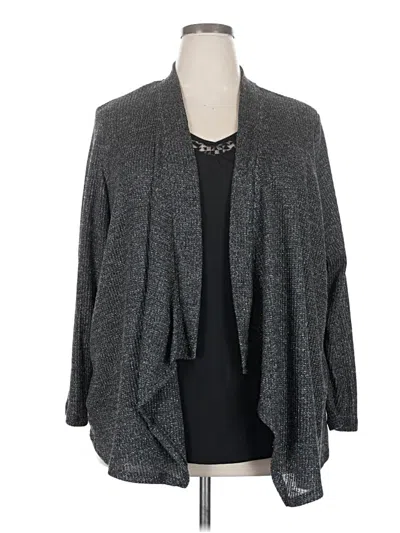 Pre-owned Faded Glory Kimono In Gray
