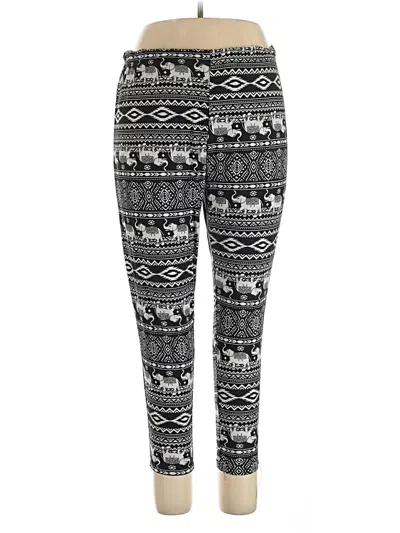 Pre-owned Faded Glory Leggings In Black